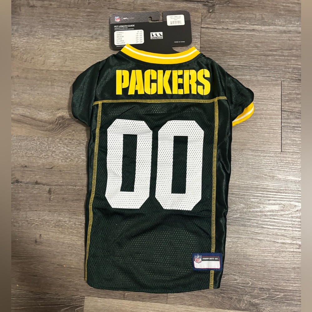 NFL Green Bay Packers Dog jersey size L